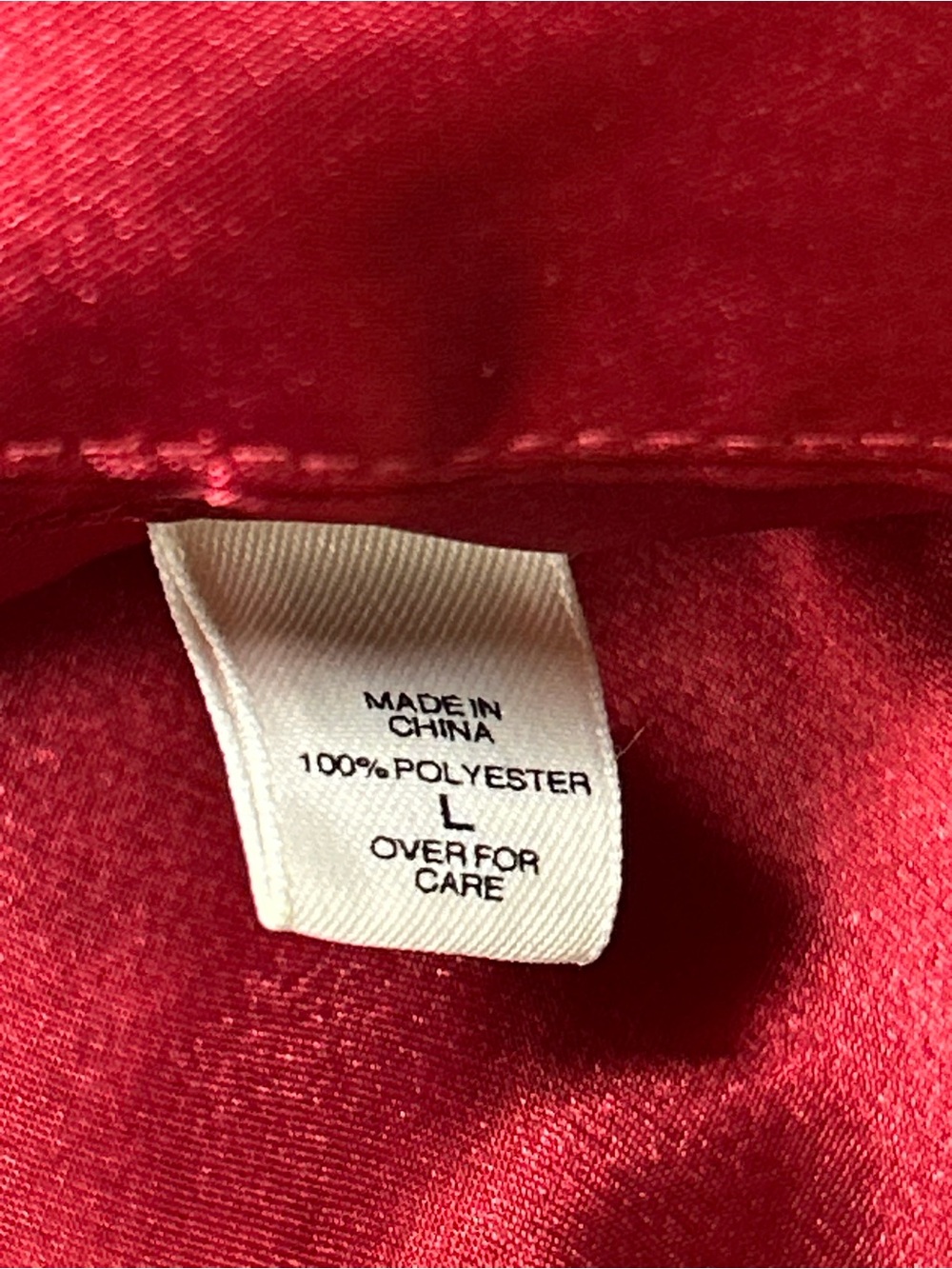 Victoria’s Secret Satin Nightshirt Size Large Red Vintage - Picture 4 of 6